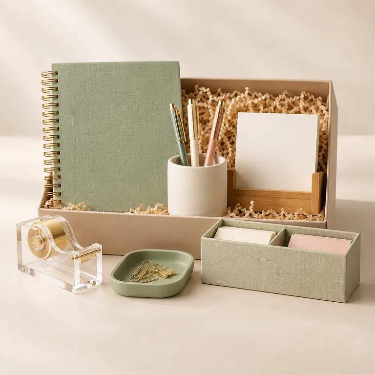The A Fresh Little Desk Set — generated product visualization