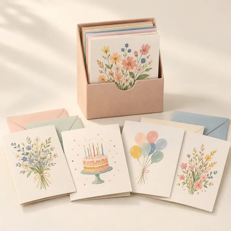 The Little Birthday Wishes Card Set — generated product visualization