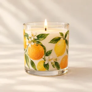 The Sunday Citrus Candle — generated product visualization