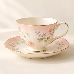 The Afternoon Cup & Saucer — generated product visualization