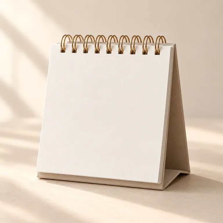 The New Little Day Desk Calendar — generated product visualization