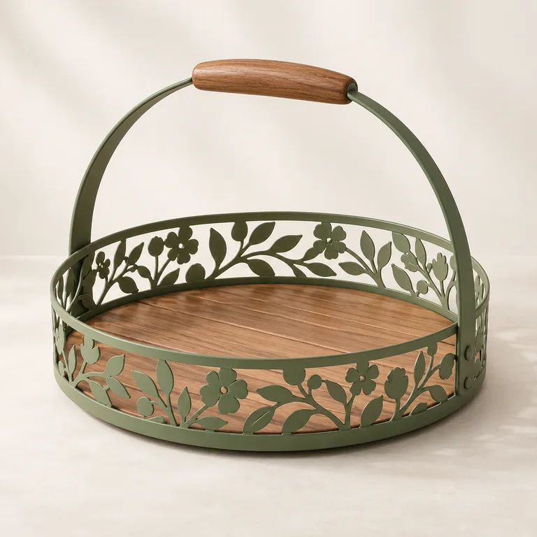 The Tea in the Garden Tray — generated product visualization
