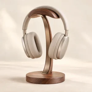 The Listening Corner Headphone Stand — generated product visualization