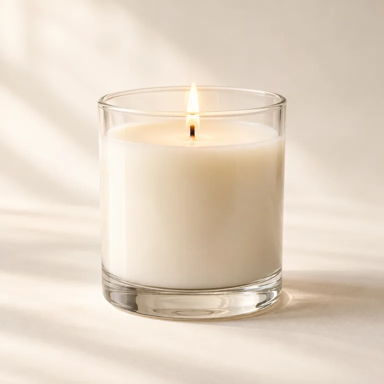 The Fresh Linen Candle — generated product visualization