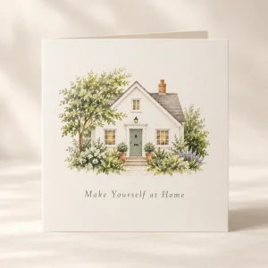 The Make Yourself at Home Card — generated product visualization