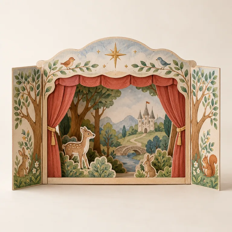 The Tiny Tales Paper Theatre — generated product visualization