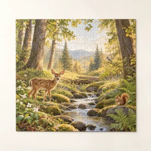 The Woodland Afternoon Puzzle — generated product visualization