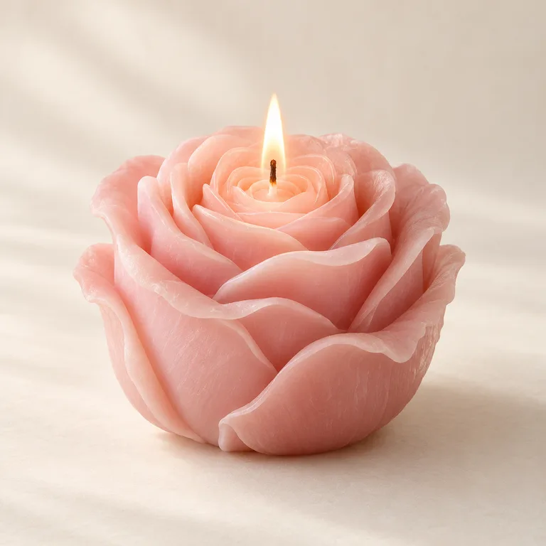 The Garden Rose Candle — generated product visualization