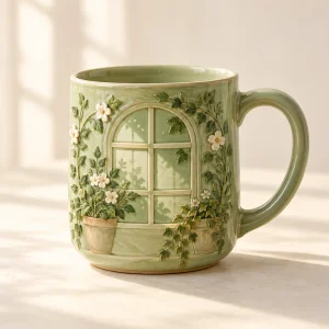 The Garden Window Mug — generated product visualization