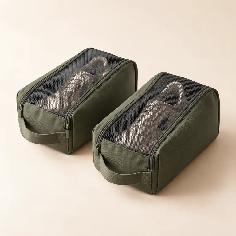 The Neatly Packed Shoe Bag Pair — generated product visualization