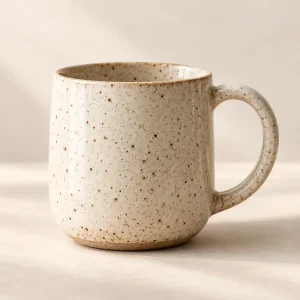 The Quiet Moment Speckled Mug — generated product visualization