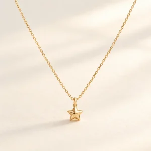 The Tiny Bright Star Necklace — generated product visualization