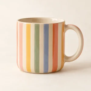 The Everyday Stripe Mug — generated product visualization