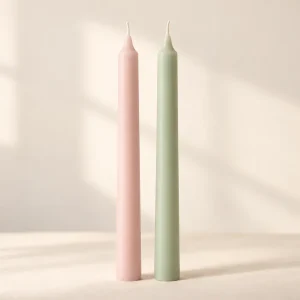 The Pastel Dinner Taper Pair — generated product visualization