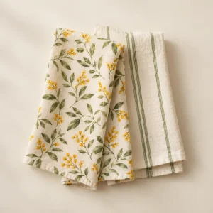 The Good Morning Tea Towel Pair — generated product visualization