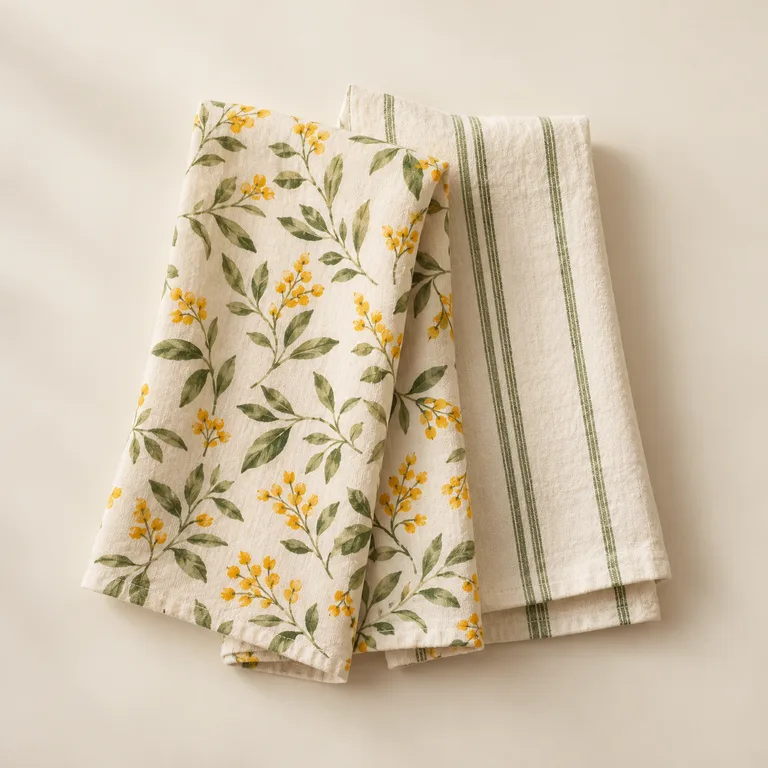 The Good Morning Tea Towel Pair — generated product visualization