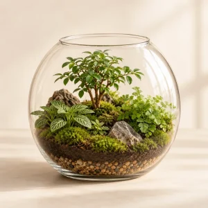 The Little World Terrarium — generated product visualization